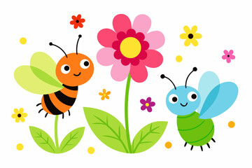 bee and flower