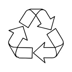 recycle icon, recycle vector illustration-simple illustration of recycle, perfect for recycle logos and icons