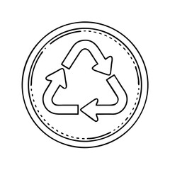 recycle button icon, recycle button vector illustration-simple illustration of recycle button, perfect for recycle button logos and icons