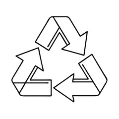 recycling arrows icon, recycling arrows vector illustration-simple illustration of recycling arrows, perfect for recycling arrows logos and icons