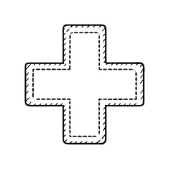 red cross sign icon, red cross sign vector illustration-simple illustration of red cross sign, perfect for red cross sign logos and icons