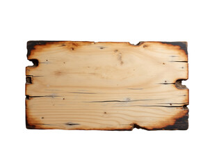 Rustic Charm, A Distressed Wooden Sign with Burnt Edges and Cracks Evokes a Sense of Aged Authenticity and Timeless Character Perfect for Vintage Designs