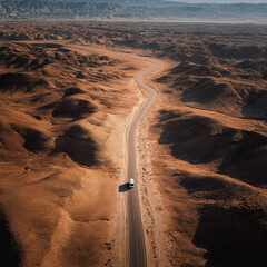 road in desert