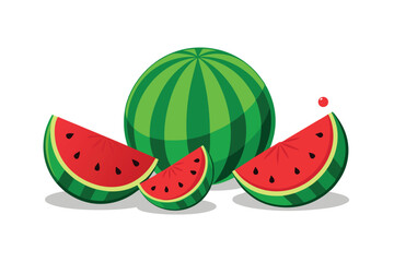 vector illustration of watermelon