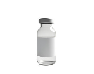 Sleek Transparent Glass Vaccine Vial with Liquid, Conceptual Image of Medical Innovation and Pharmaceutical Research for Disease Prevention and Healthcare