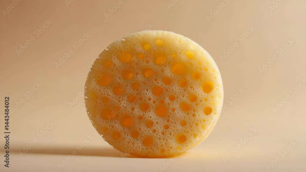 Poster a single sponge resting on a flat surface