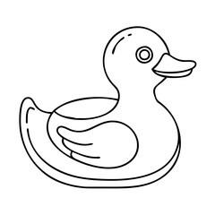 rubber duck icon, rubber duck vector illustration-simple illustration of rubber duck, perfect for rubber duck logos and icons