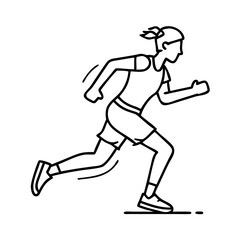 running man icon, running man vector illustration-simple illustration of running man, perfect for running man logos and icons