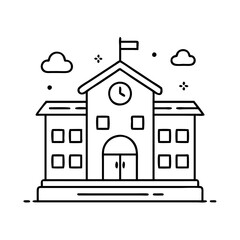 school education icon, school education vector illustration-simple illustration of school education, perfect for school education logos and icons