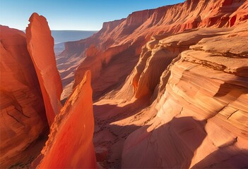 stunning red rock mountain rises uniquely, its vivid color and shape creating breathtaking natural beauty.
