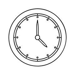 simple classic clock icon, simple classic clock vector illustration-simple illustration of simple classic clock, perfect for simple classic clock logos and icons