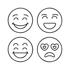 smileys emoji icon, smileys emoji vector illustration-simple illustration of smileys emoji, perfect for smileys emoji logos and icons