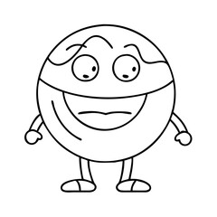 smiling ball icon, smiling ball vector illustration-simple illustration of smiling ball, perfect for smiling ball logos and icons