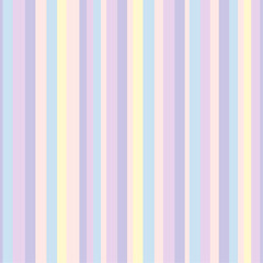 Seamless vector pattern with bright summer stripes in yellow, pink, blue, and violet. Colorful striped background in cheerful tones. Great for textiles, wrapping paper, and playful designs.
