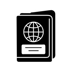 Passport graphic illustration for international travel and identification concept design