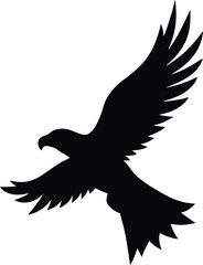 flying eagle bird silhouette