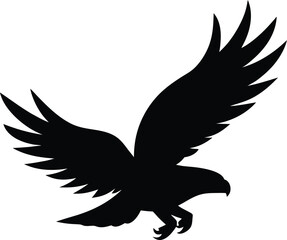 flying eagle bird silhouette