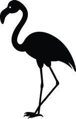 Obraz premium flamingo silhouette