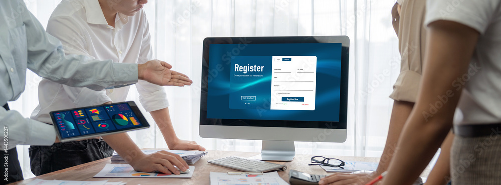 Aufkleber online registration form for brisk form filling on the internet website