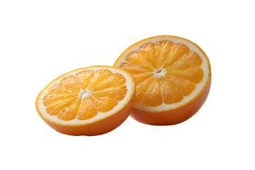 Vibrant Orange Slices Displaying Juicy Texture and Freshness Perfect for Healthy Eating Promotion and Vitamin C Benefits with Isolated Presentation