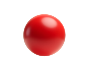 Vibrant Red Rubber Ball Suspended in Mid-Air, A Playful Study of Light and Texture, Capturing the Essence of Simple Joy and Childhood Wonderment with a Modern Twist