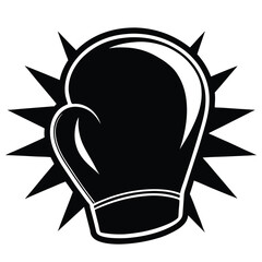 boxing glove logo silhouette 