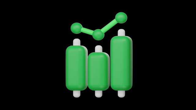 3d finance icon, Business and financial concept