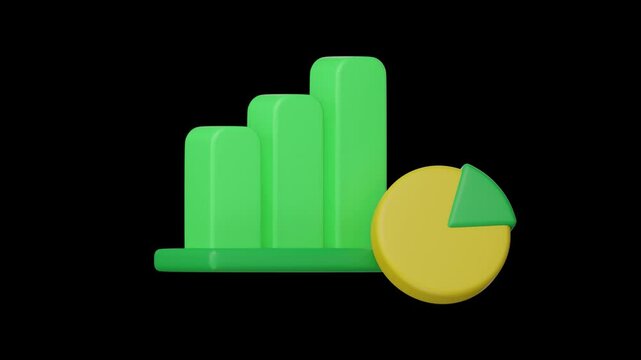 3d finance icon, Business and financial concept