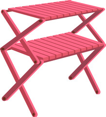 핑크 감성 캠핑 선반