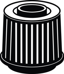  air filter silhouette on white background