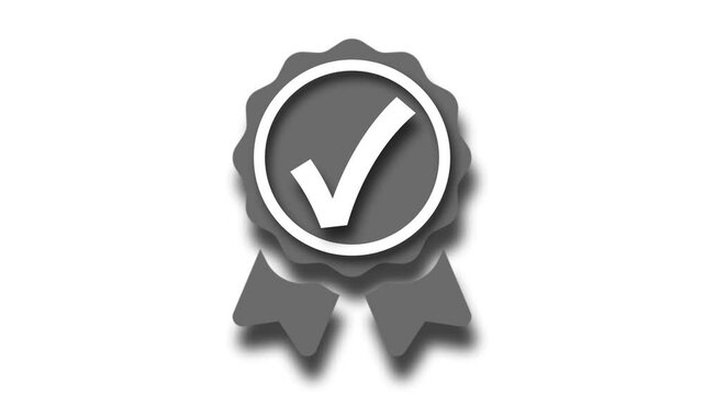 Checkmark Badge Symbol, Task Complete Check Animation