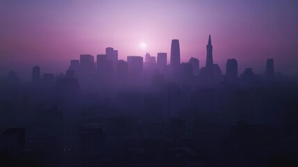 Fototapeta premium San Francisco city skyline silhouette