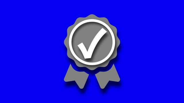 Checkmark Badge Symbol, Task Complete Check Animation