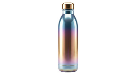 Isolated Metallic Water Bottle Drink Container