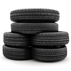 car tire isolated on white background