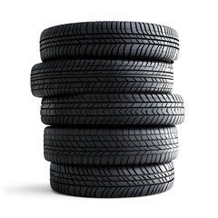 car tire isolated on white background