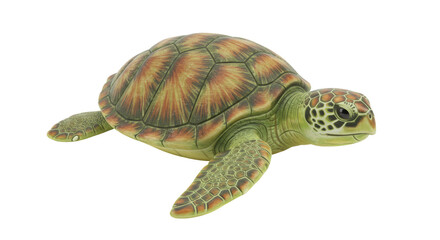 Isolated Sea Turtle Reptile Marine, close-up, underwater theme