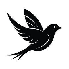 Fototapeta premium Vector of Bird Perched Gracefully on Branch