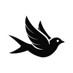 Obraz premium Simple Flying Bird Vector Design