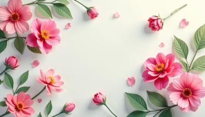 Subtle repeating floral motif on a light surface , calm, subtle, seamless