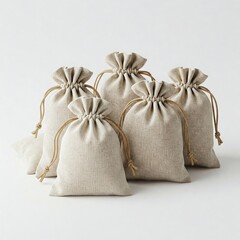 Unbranded Linen Scent Sachet for Drawers Natural Pouch Tied with String