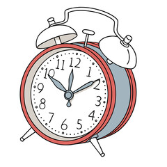 alarm clock vector illustration