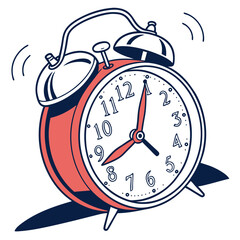 alarm clock vector illustration