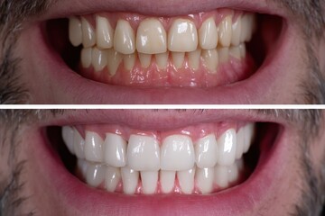 Obraz premium Before & After: A Perfect Smile