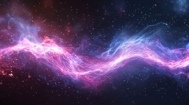Exquisite nebula repeating in a cosmic dance of color and light creating a mesmerizing display of subliminal stellar vibrations across the universe