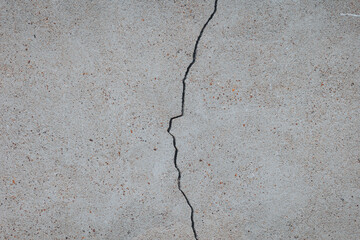 Cracks in concrete reveal the passage of time and nature's subtle forces at play beneath the...