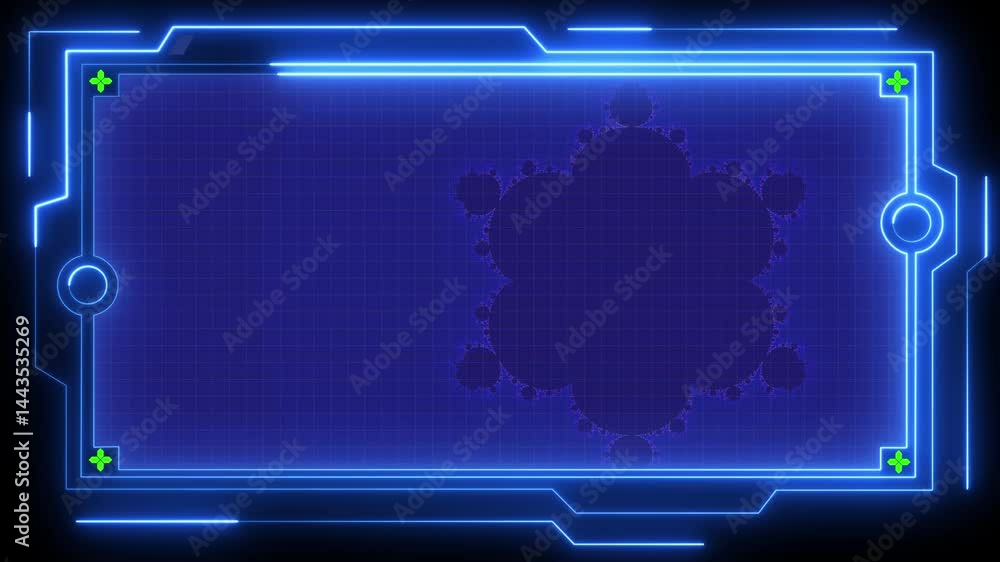 Fototapete sci-fi frame concept futuristic hud interface screen design. digital callouts titles. hud ui gui fut