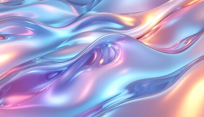 Naklejka premium Abstract Colorful 3D Fluid Background