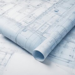 rolls of engineering drawings, rolls of architectural drawings, rolls of architectural drawings and pencil