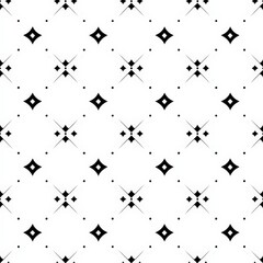 Obraz premium Black Diamond Pattern on White Background for Design Projects